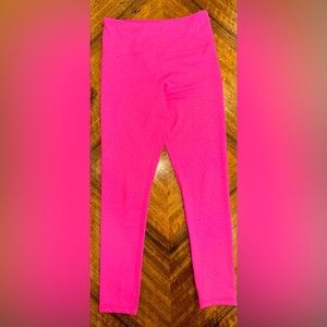 ZYIA Hot Pink Leopard Print Light n Tight Leggings